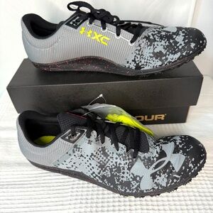Under Armour XC Brigade Spikes, Grey and Black, 12